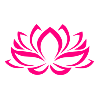 Lotus Flower Decal (Hot Pink)